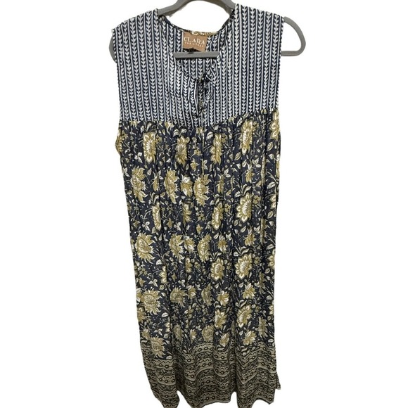 Clara the Label Boho Floral Midi Dress Size Medium Lightweight Effortlessly Chic - Picture 1 of 6